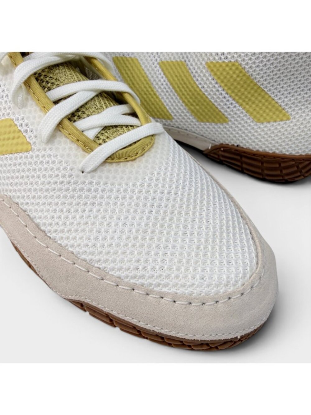 adidas Tech Fall 2.0 Wrestling Shoes White Gold Mens 10 FZ5389 - Picture 14 of 14